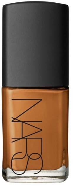 A NARS beauty product, likely foundation or concealer, in a small bottle with a black cap and brown liquid inside.