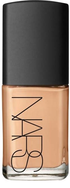 A NARS nail polish bottle with beige color and black cap.