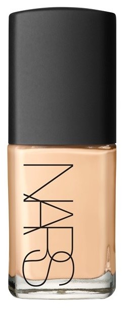 NARS nail polish bottle with a black cap and beige color. The NARS logo is on the bottle.