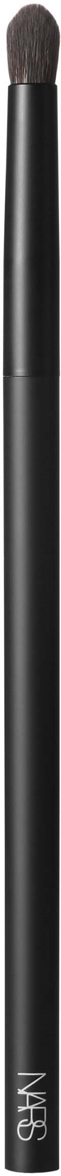 A black makeup brush with a rounded, fluffy top and a sleek handle. The handle has the NARS logo.