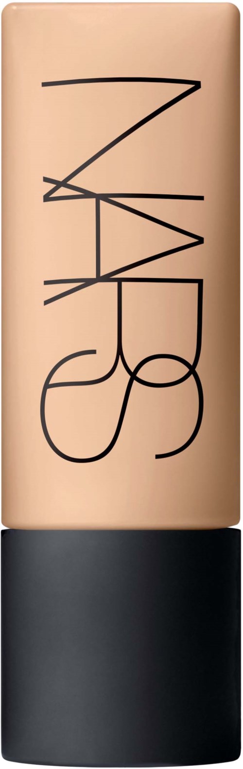 A beige and black NARS makeup product with the brand's name written vertically on the beige part.