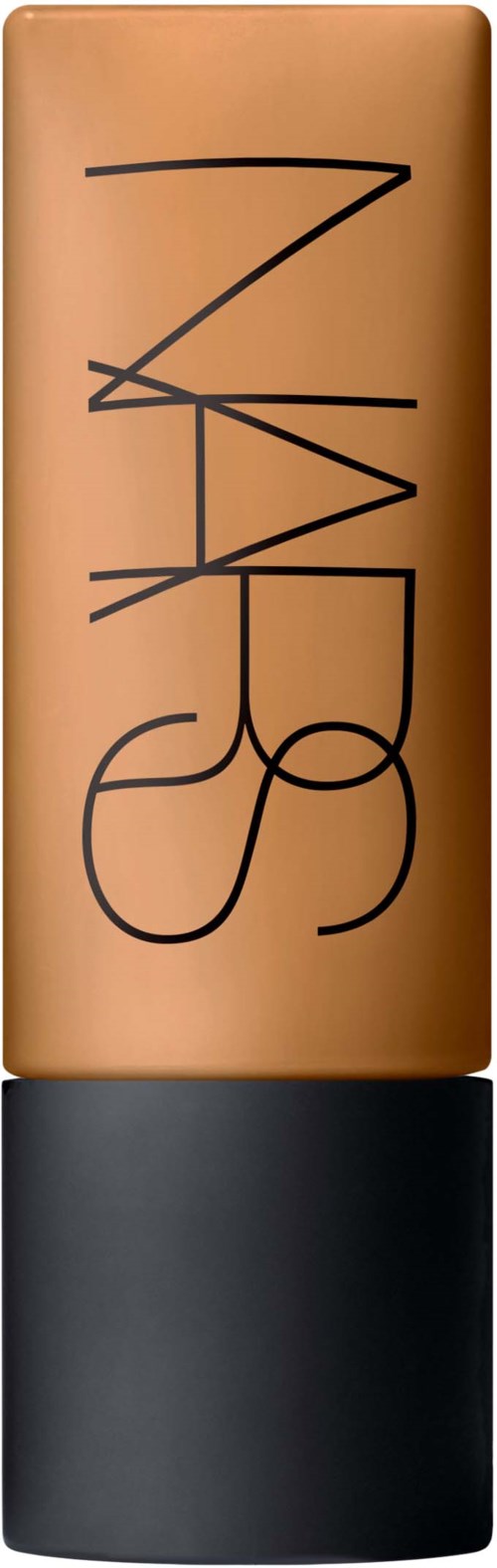 A lipstick with a brown and black design, featuring black abstract lines on the brown part.