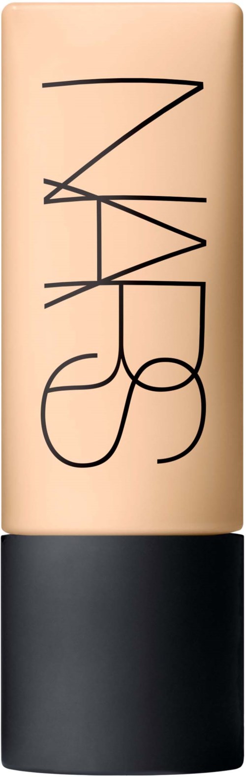 NARS logo on a beige and black tube container. Small, stylish, and minimalistic design.