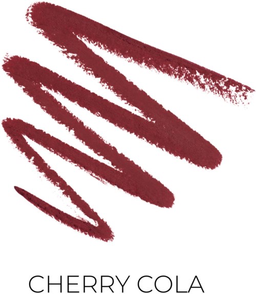 Ein Logo mit roten Pinselstrichen und dem Text Cherry Cola unten.