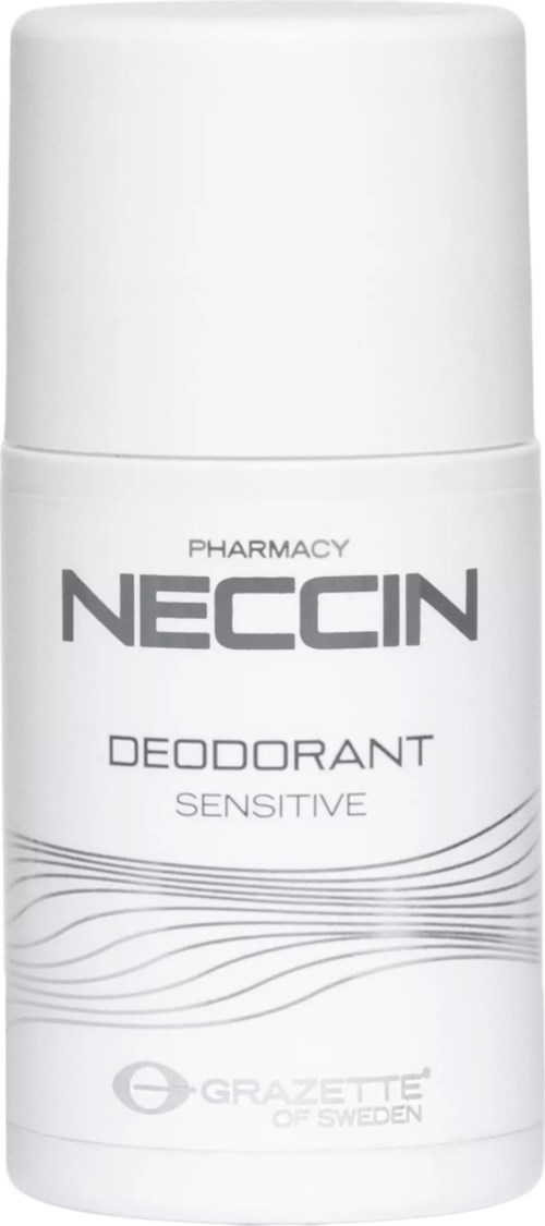 En vit deodorantspray kan märkt Neccin Sensitive, tillverkad av Gazette i Sverige.