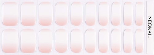 A set of clear nail tips in a plastic tray, labeled 'NEONAIL'.