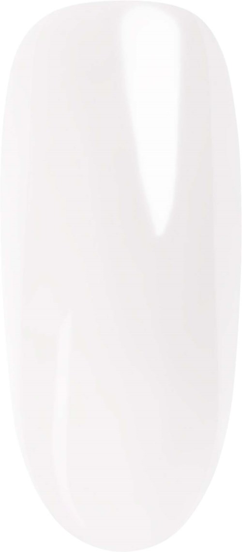 Solid white nail polish swatch on a transparent background.