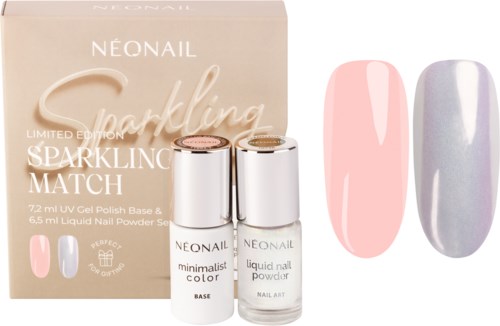 NEONAIL Sparkling Match UV Gel Base & Liquid Nail Powder Set