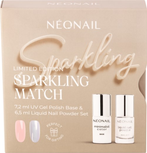 NEONAIL Sparkling Match UV Gel Base & Liquid Nail Powder Set