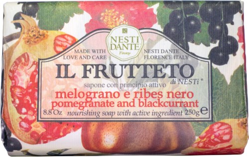 Zeep met granaatappel en zwarte bessen, met liefde gemaakt, voedend, 8,8 oz, uit Italië, door Nesti Dante.