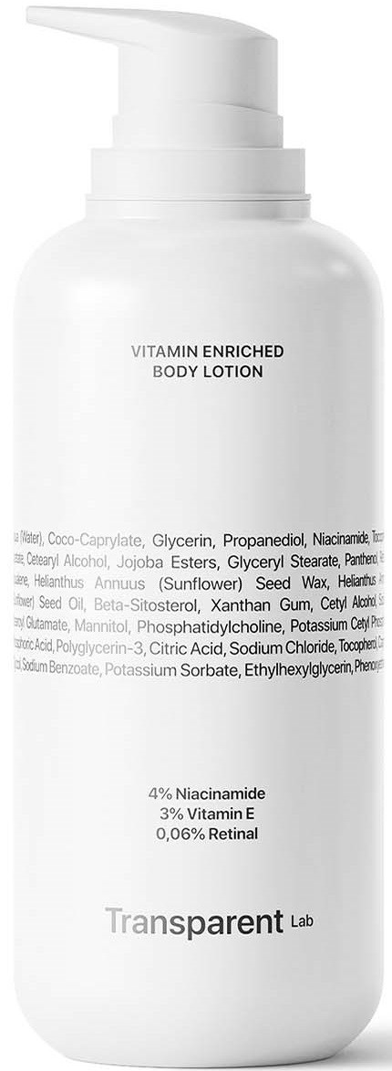 NICHE BEAUTY LAB Transparent Lab Vitamin Enriched Body Lotion 400 ml