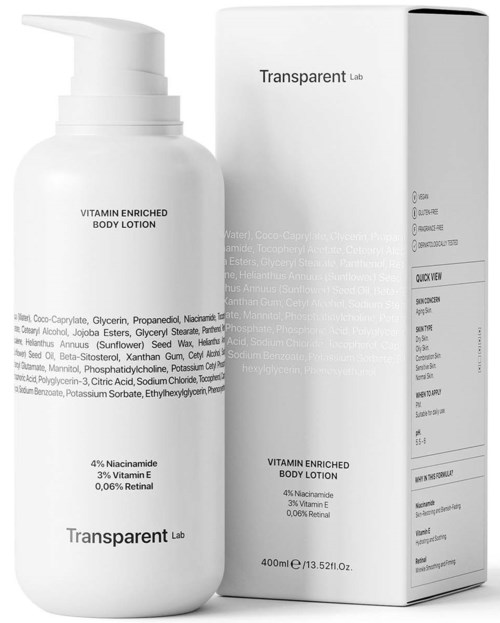 NICHE BEAUTY LAB Transparent Lab Vitamin Enriched Body Lotion 400 ml