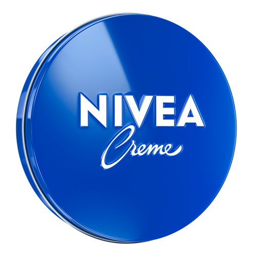 Sininen pyöreä rasia, jossa lukee NIVEA Creme valkoisilla kirjaimilla.