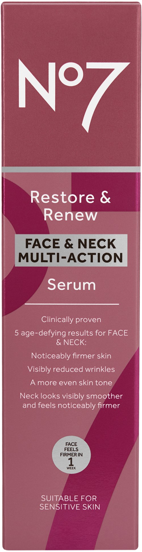 Serum für Gesicht und Nacken, reduziert Falten, strafft die Haut, geeignet für empfindliche Haut.