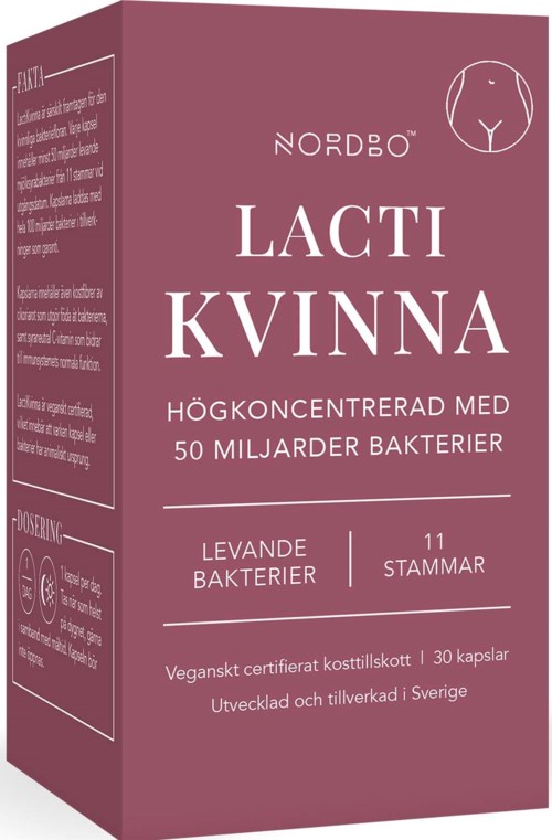 Nordbo LactiKvinna 50 miljarder 30 st