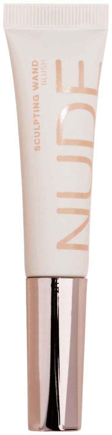 A white tube with a silver cap labeled 'NUDE' and 'Sculpting Wand' in light pink letters.