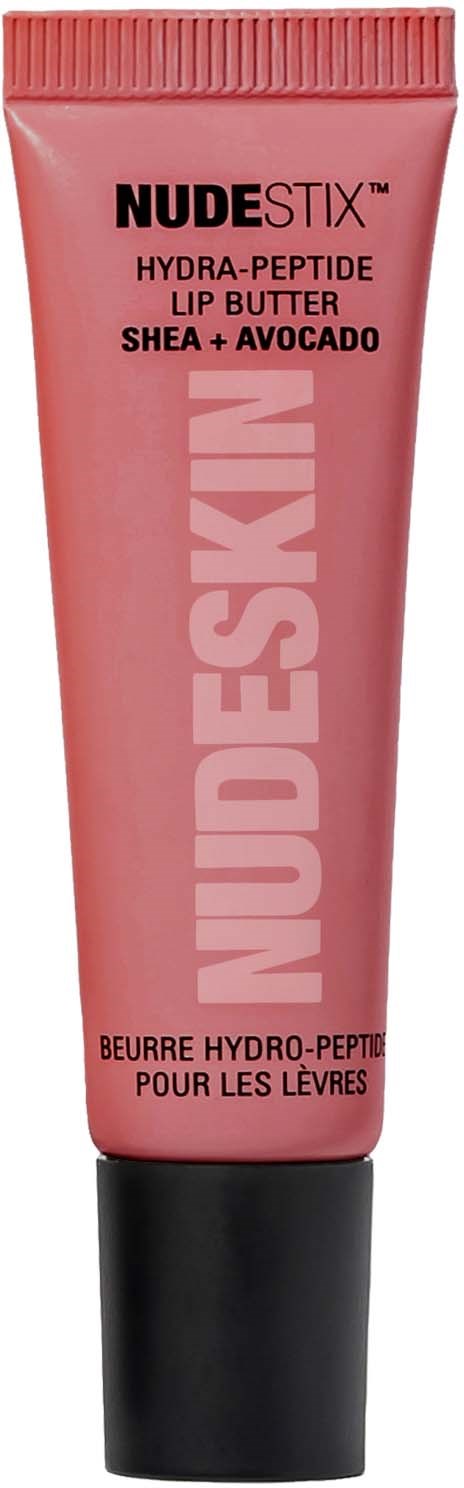 Punkinpunainen Nude Stix huulivoide shea- ja avokadolla, hydra-peptidiä sisältävä.