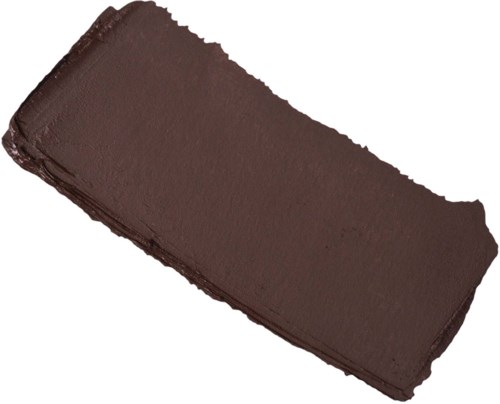 Een rechthoekig stuk pure chocolade met glad oppervlak en oneffen randen.
