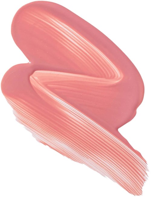 Roze vlek met soepele, vloeiende lijnen en een romige textuur.