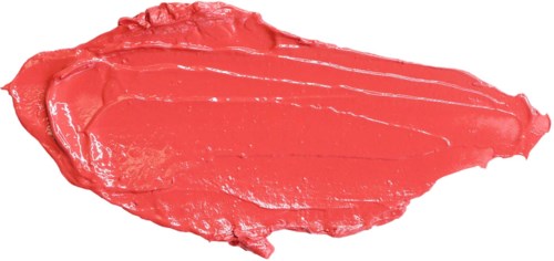 Ein Klecks pinkfarbenen Lippenstift oder Lipgloss auf eine Oberfläche.