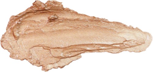 A beige, creamy substance spread in an irregular shape, possibly makeup or lotion, on a plain white background.