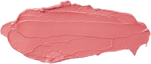 Roze room gesmeerd in een dikke, ongelijke laag met lijnen en textuur.