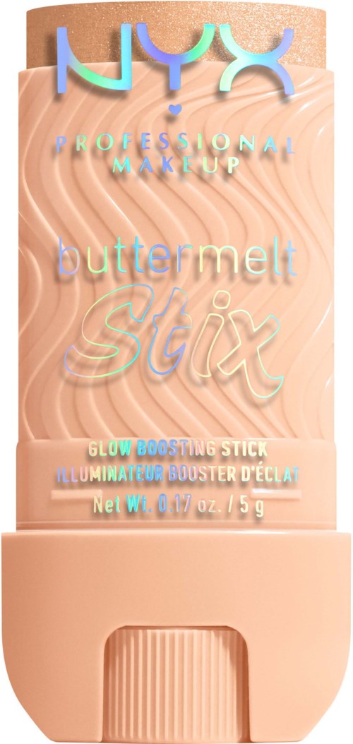 NYX professional makeup glow boosting stick for a shining, youthful look with a peachy tint.