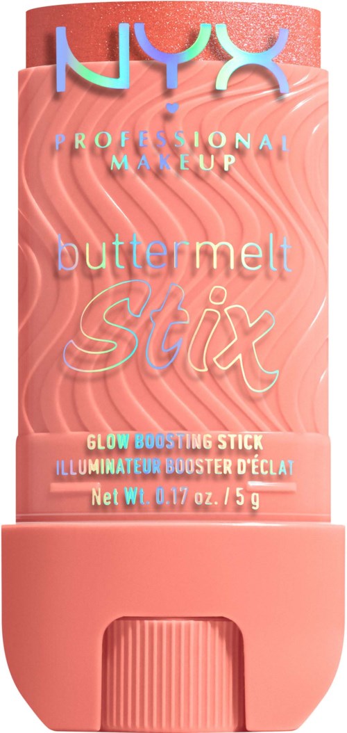 NYX professionele make-up Butter Melt Stix glow booster stick in roze tube.