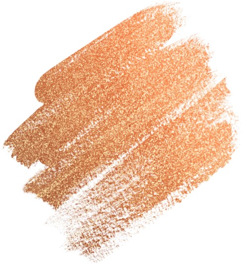 A textured orange-brown stroke on a white background, looking like a crayon or pastel drawing.