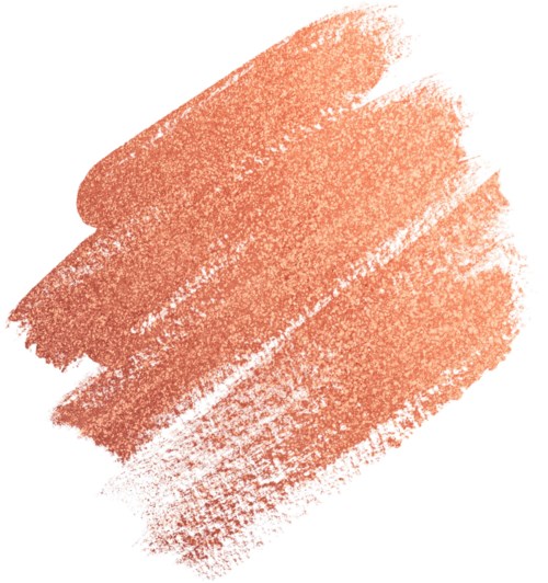 A textured, orange-brown brushstroke on white background. No specific shapes or objects visible.