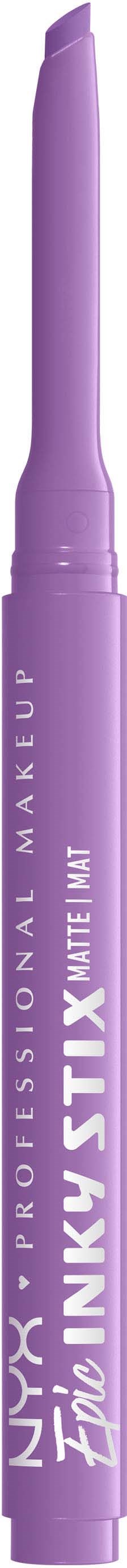 A purple liquid eyeliner pen with a slanted tip for precise application.