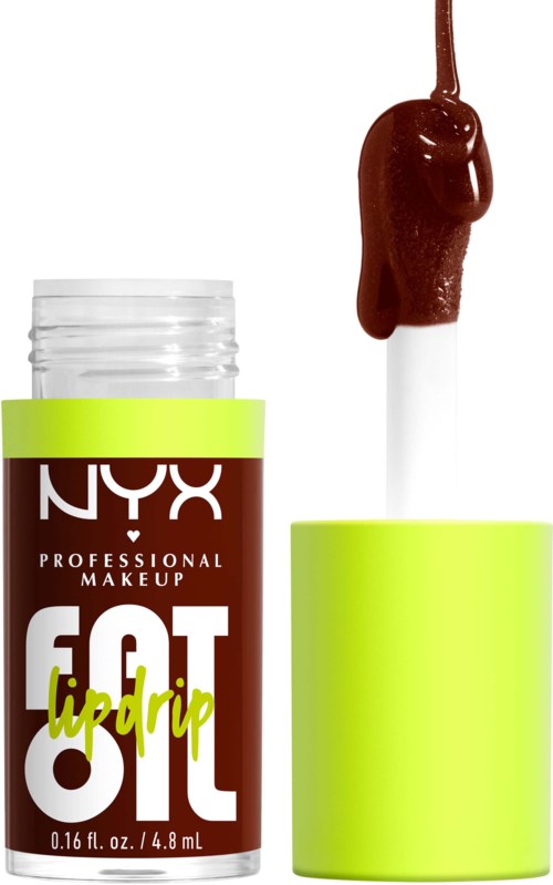 Lippenbalsemtube met fel groen deksel en kwast bedekt met rood lippenstift.