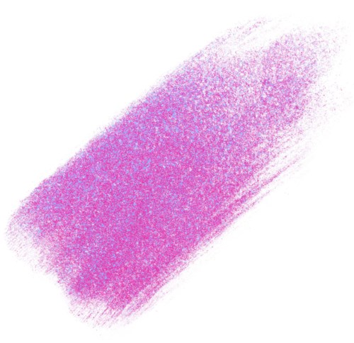 Ljust rosa och lila texturerad bred borststreck på vit bakgrund.