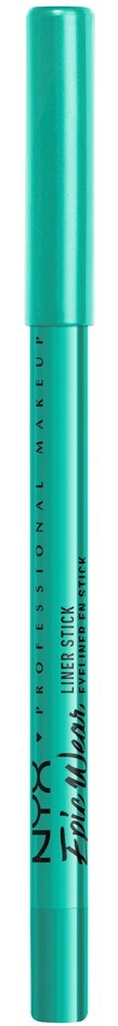 A turquoise marker from NYX with black text, designed for makeup or writing.