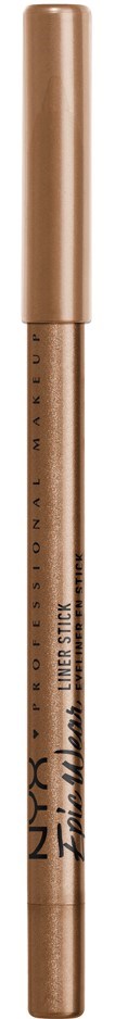 En NYX ögonbrynfärgpenna i kopparfärg med slimmat design och lock på toppen.