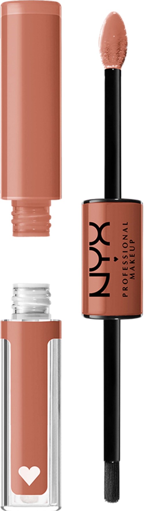 Lippen Gloss mit Applikator, rosa Farbe, NYX Professional Makeup-Marke.