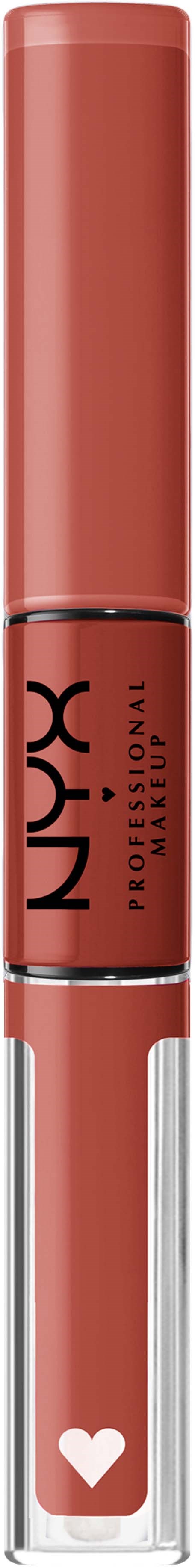 A NUX professional lipstick tube with a heart symbol on the bottom part.