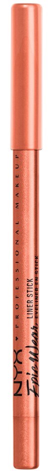 A pink NYX lip liner pen with black text and a matching cap.