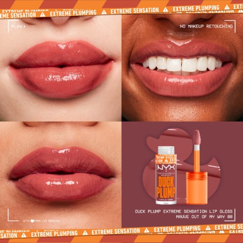 Lippen gloss aangebracht, zichtbaar voor en na met glanzende, volle lippen en lippenproduct.