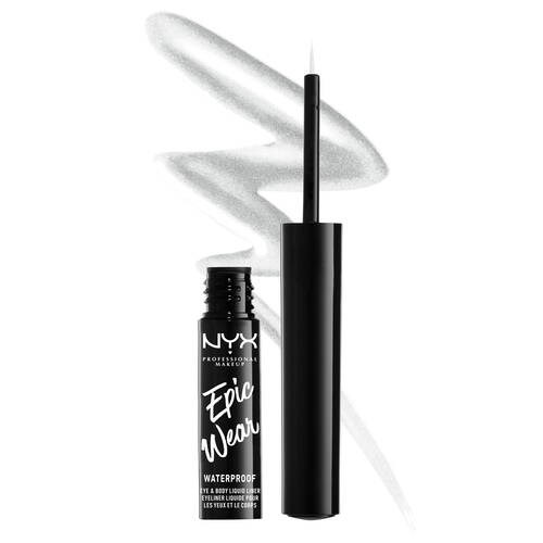 NYX PROFESSIONAL MAKEUP Epic Wear Metallic Liquid Liner - Eyeliner Silver Metal