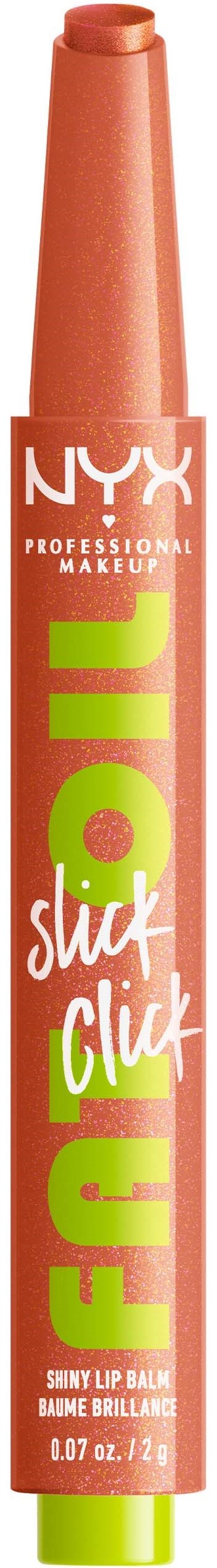 En NYX läppkrita i persikofärg, märkt 'Slay Snack' och 'Soft Lip Balm'.