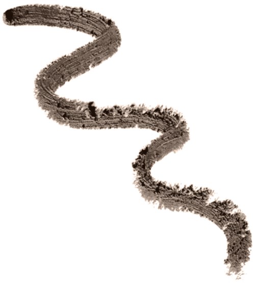 A wavy, brushstroke-like line in black on a white background, resembling a spiral or winding path.