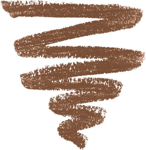 A brown spiral shape, wide at the top and narrowing down, on a white background.