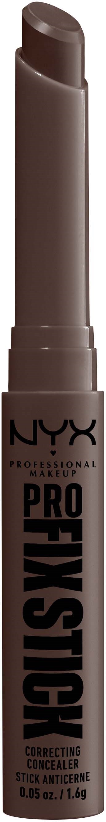 Ein brauner Lippenconcealer-Stick von NYX, zum Verdecken und Korrigieren von Hautunreinheiten um die Lippen.