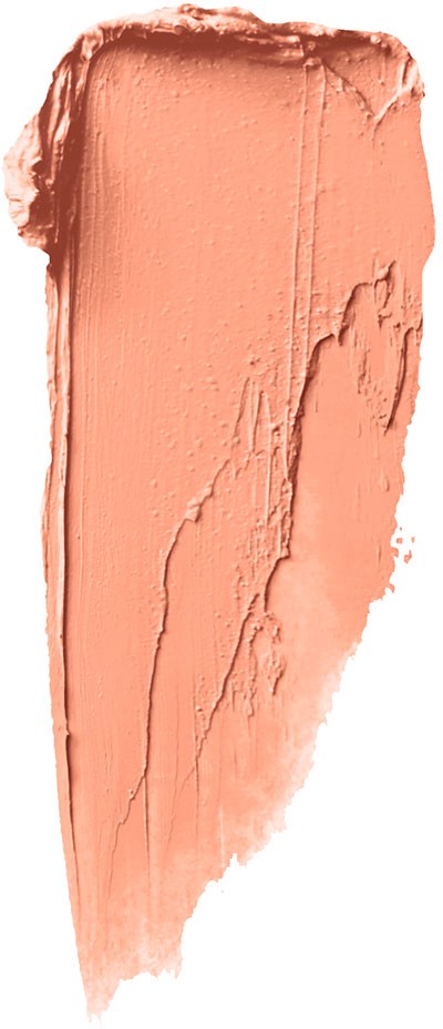 Ein Klecks von nude-farbener Make-up oder Farbe, auf weißem Hintergrund.