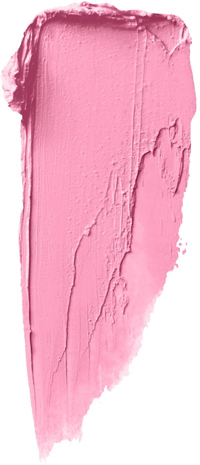 Ett rosa, texturerat färgstreck med ojämna kanter och synliga drag.