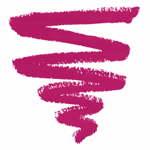 A pink, spiral, brushstroke design on a white background.