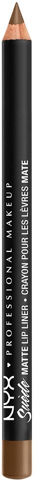 En svart penna med text som visar att det är en NYX professionell makeupmatte eyeliner.