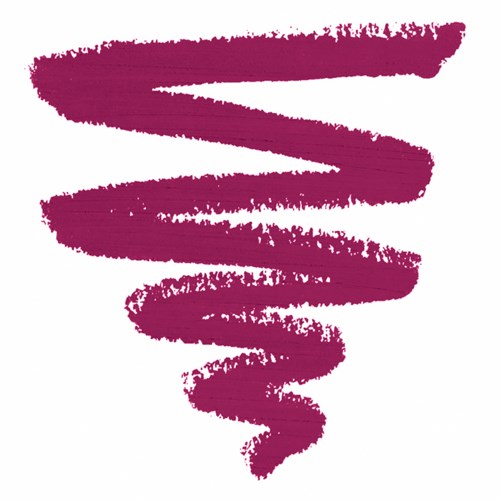 A dark pink, thick, uneven, spiral brush stroke on a white background.