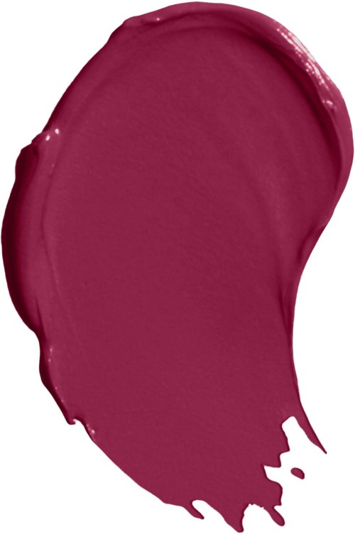 Een grote, roze-achtige verf vlek met onregelmatige randen en glanzende afwerking.